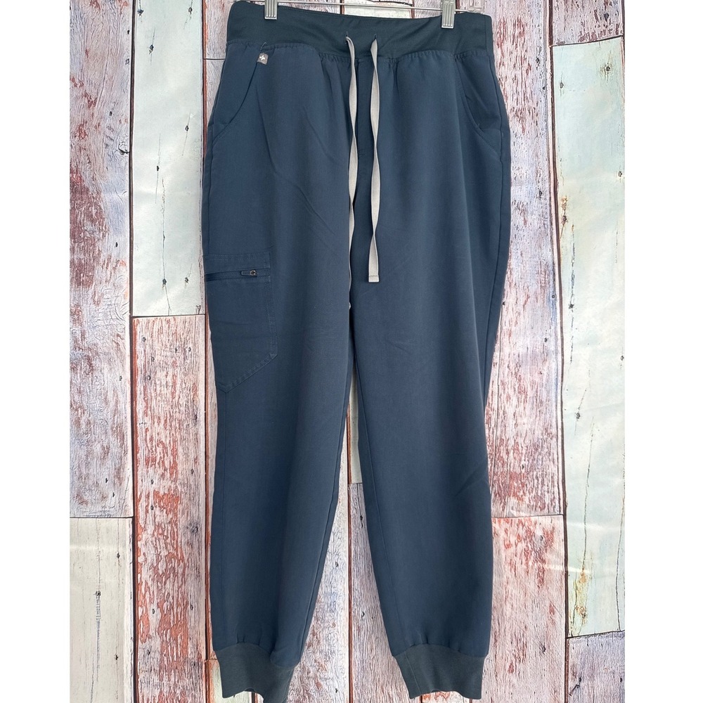 FIGS Zamora Jogger Scrub Pants Women's Medium Petite Blue Graphite W22SW2012P